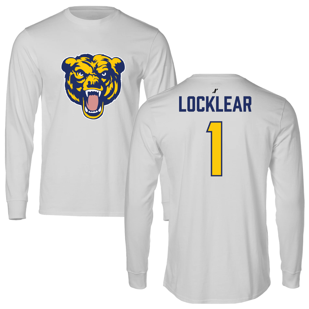 Carolina University Soccer (W) Light Gray Performance Long Sleeve - #1 Alona Locklear