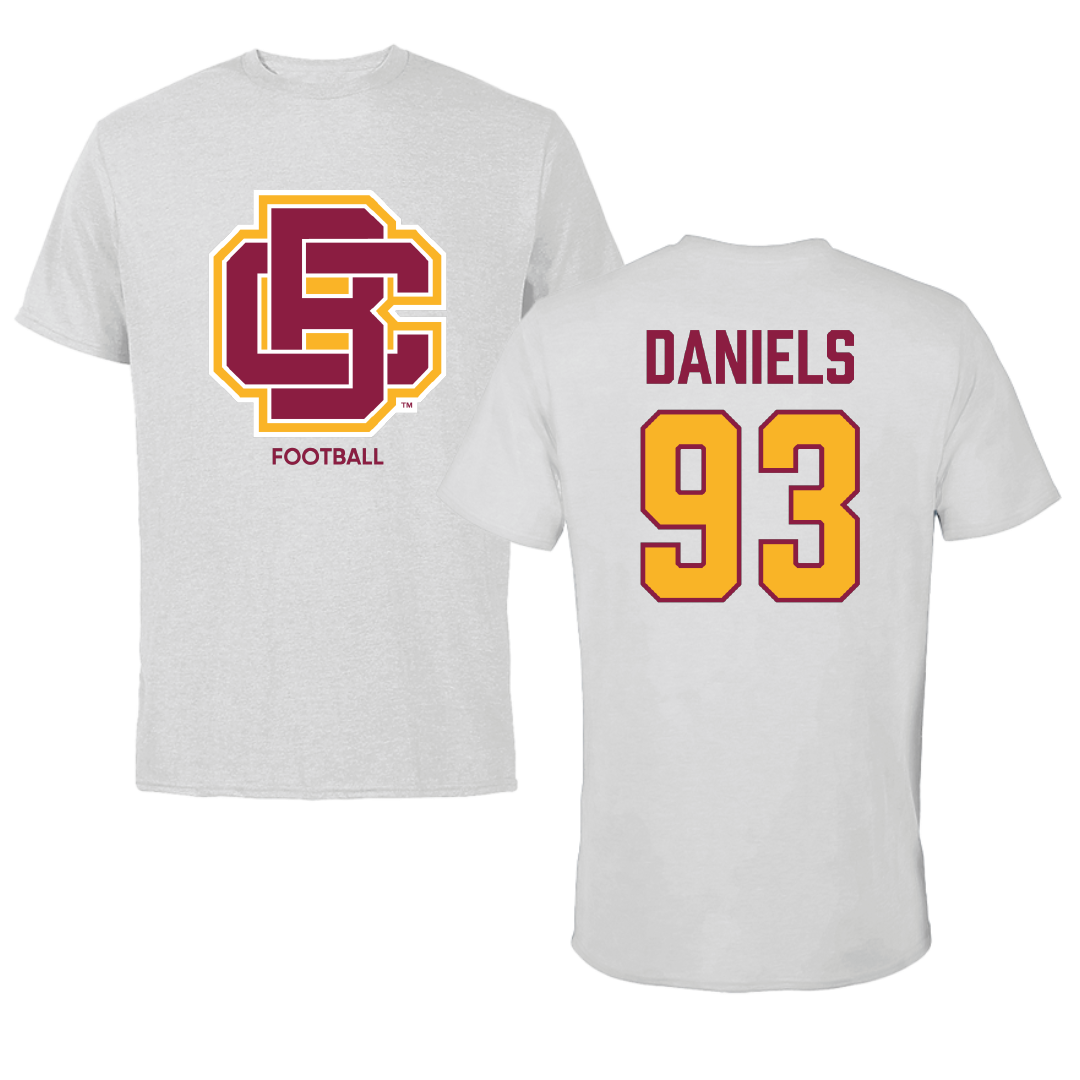 Bethune-Cookman University Football Light Gray Tee - #93 Elijah Daniels