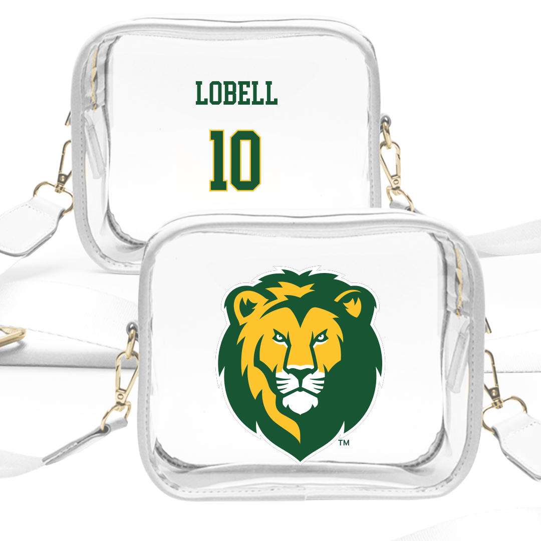 Southeastern Louisiana University Baseball White Clear Stadium Bag - #10 Blake Lobell