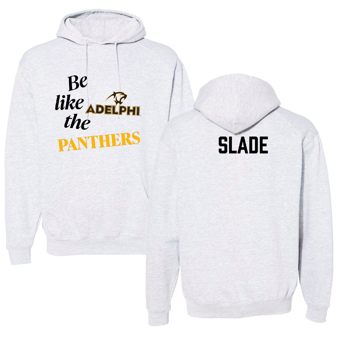 Adelphi University Golf (W) Light Gray Be Like Us Hoodie - Cat Slade