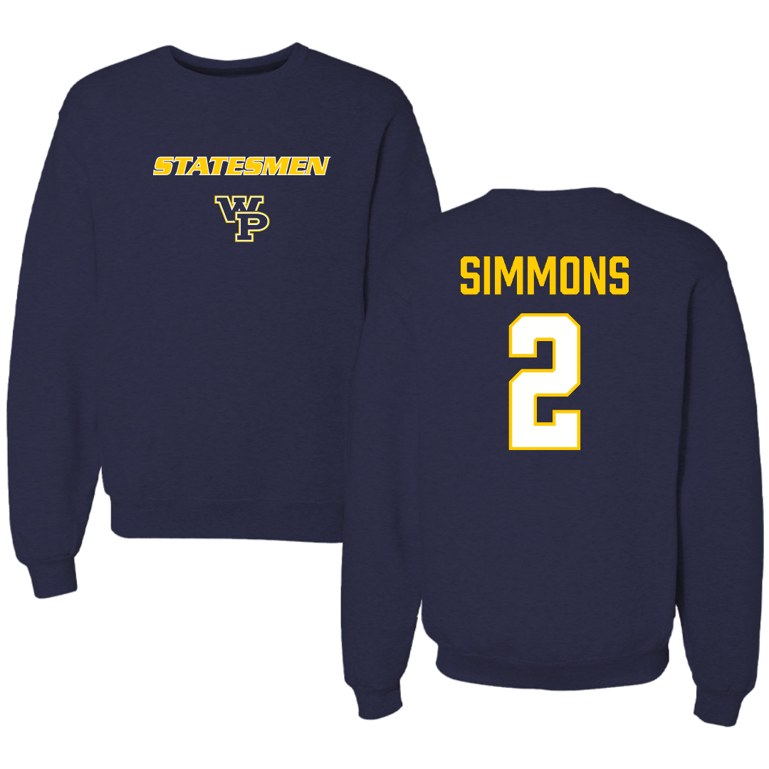 William Penn University Basketball (M) Navy Crewneck - #2 Brayden Simmons
