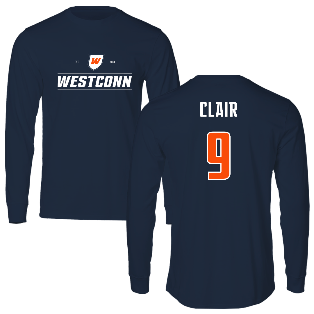 Western Connecticut State University Field Hockey Navy General Long Sleeve - #9 Madison Clair