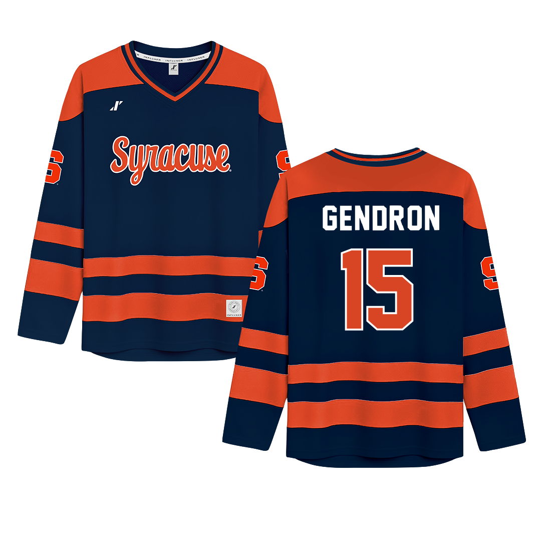 Syracuse University Navy Hockey Jersey - #15 Sami Gendron