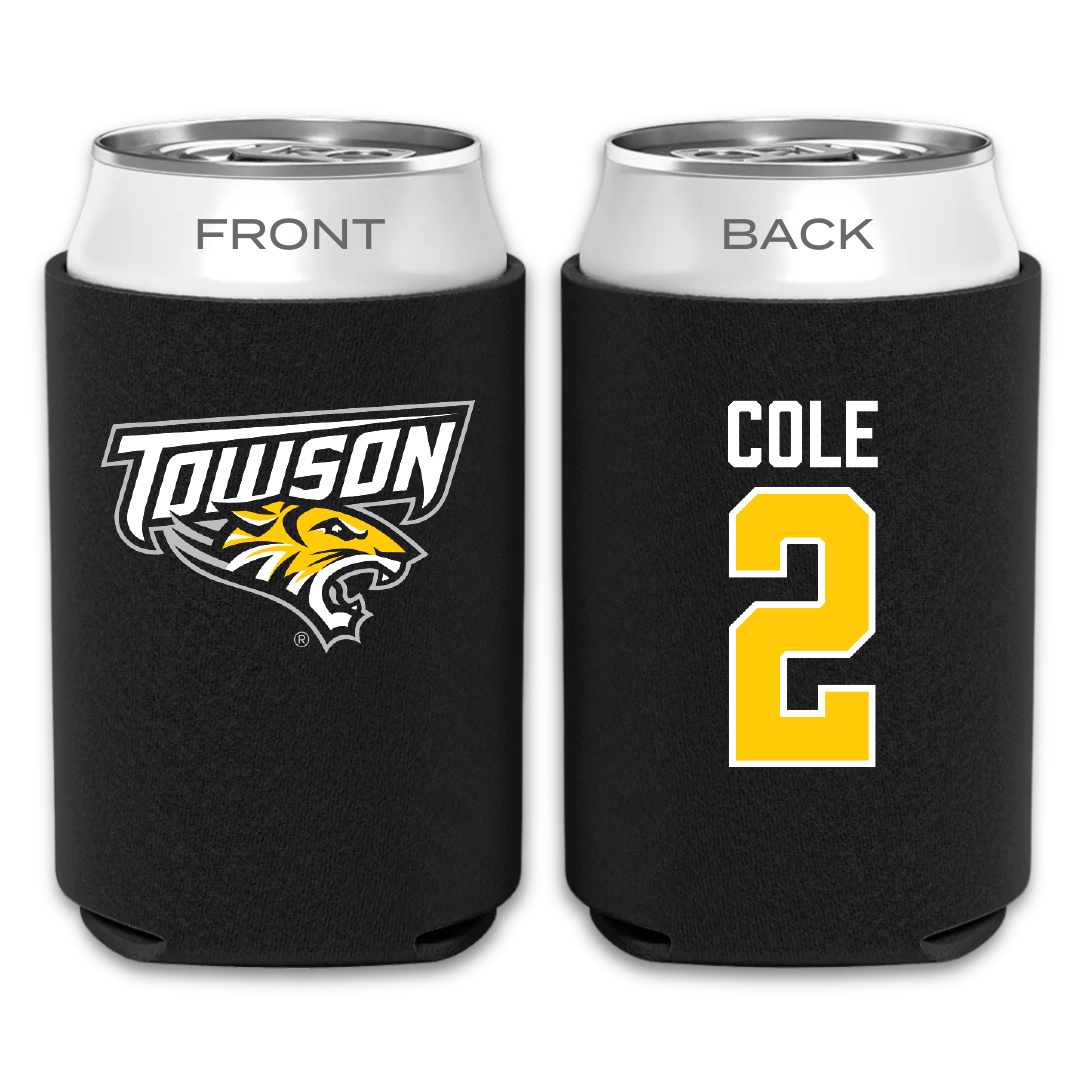 Towson University Basketball Black Can Cooler - #2 Jaiden Cole
