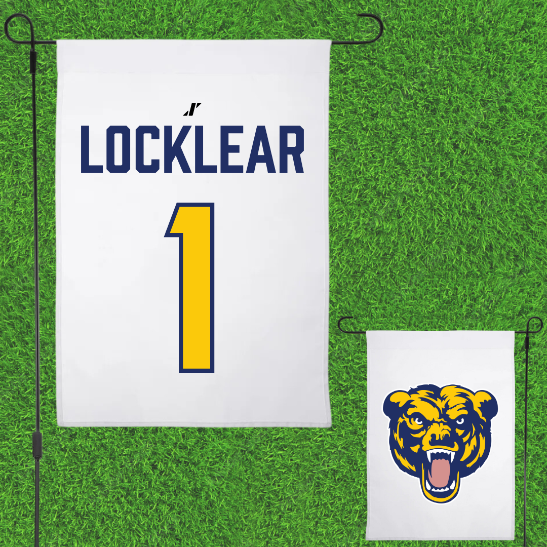 Carolina University Soccer (W) White Garden Flag - #1 Alona Locklear