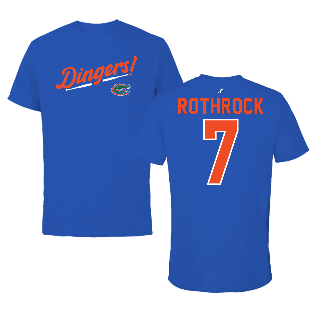 University of Florida Softball Blue Dingers Performance Tee - #7 Keagan Rothrock
