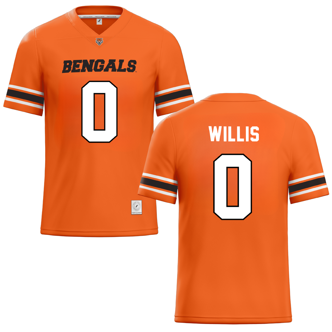 Idaho State University Orange Football Jersey - #0 Cam'ron Willis