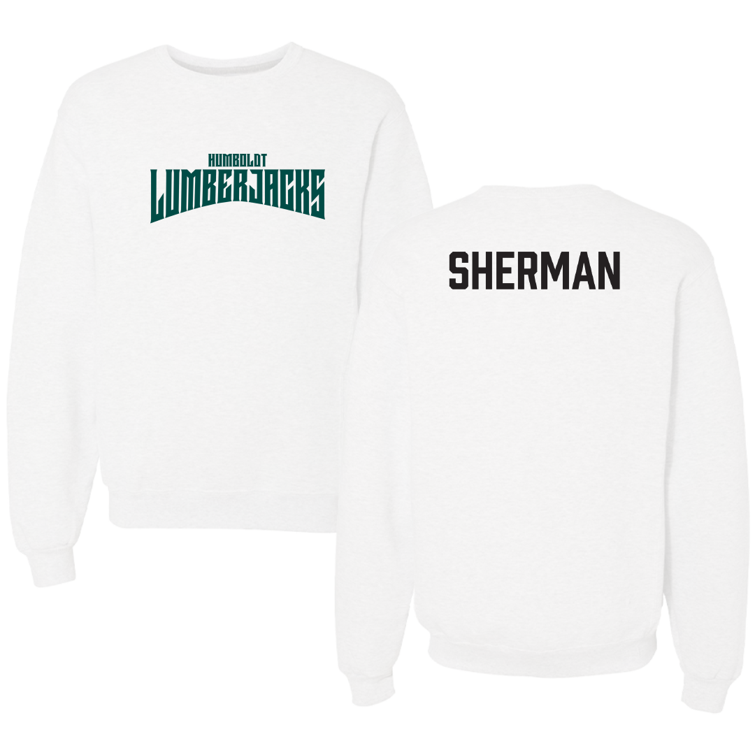 Cal Poly Humboldt Rowing (W) White Classic Crewneck - Delaney Sherman