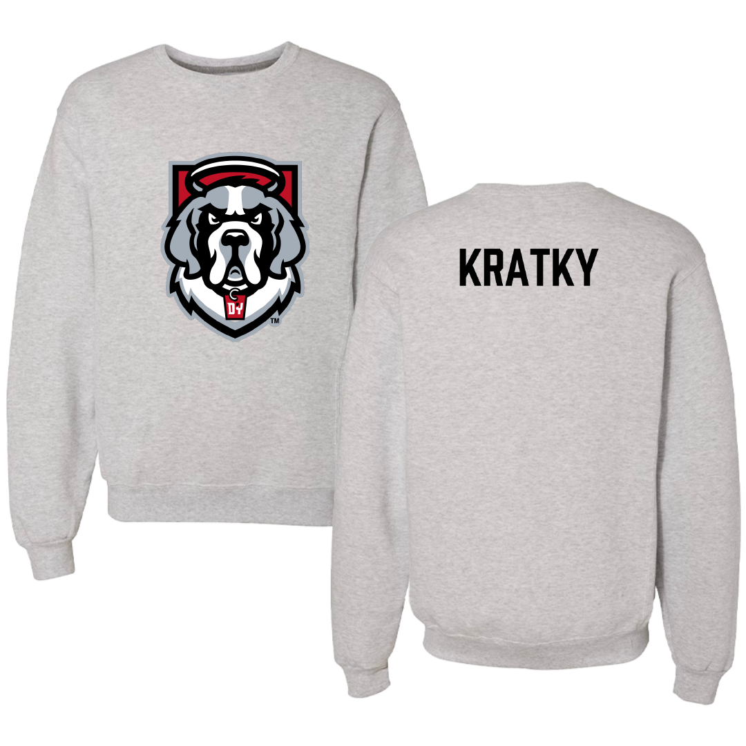 D'Youville University TF and XC Gray Crewneck - Robin Kratky