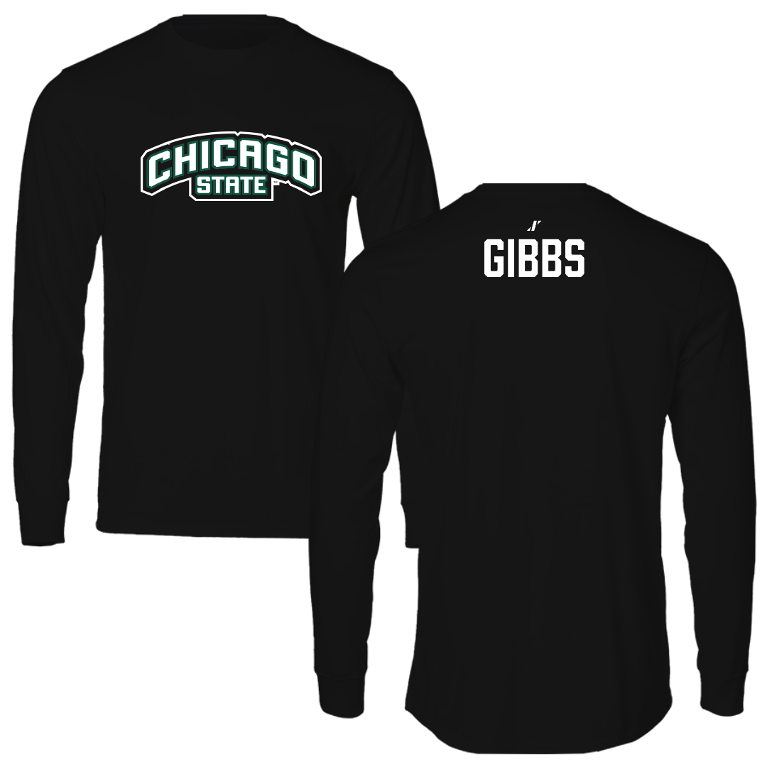Chicago State University TF and XC Black Long Sleeve - Elijah Gibbs