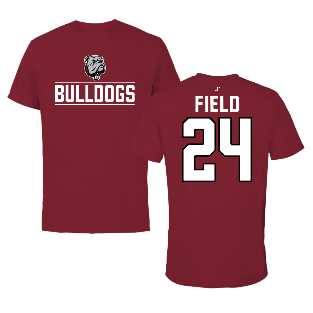 Dean College Lacrosse Cardinal General Tee - #24 Tommy Field
