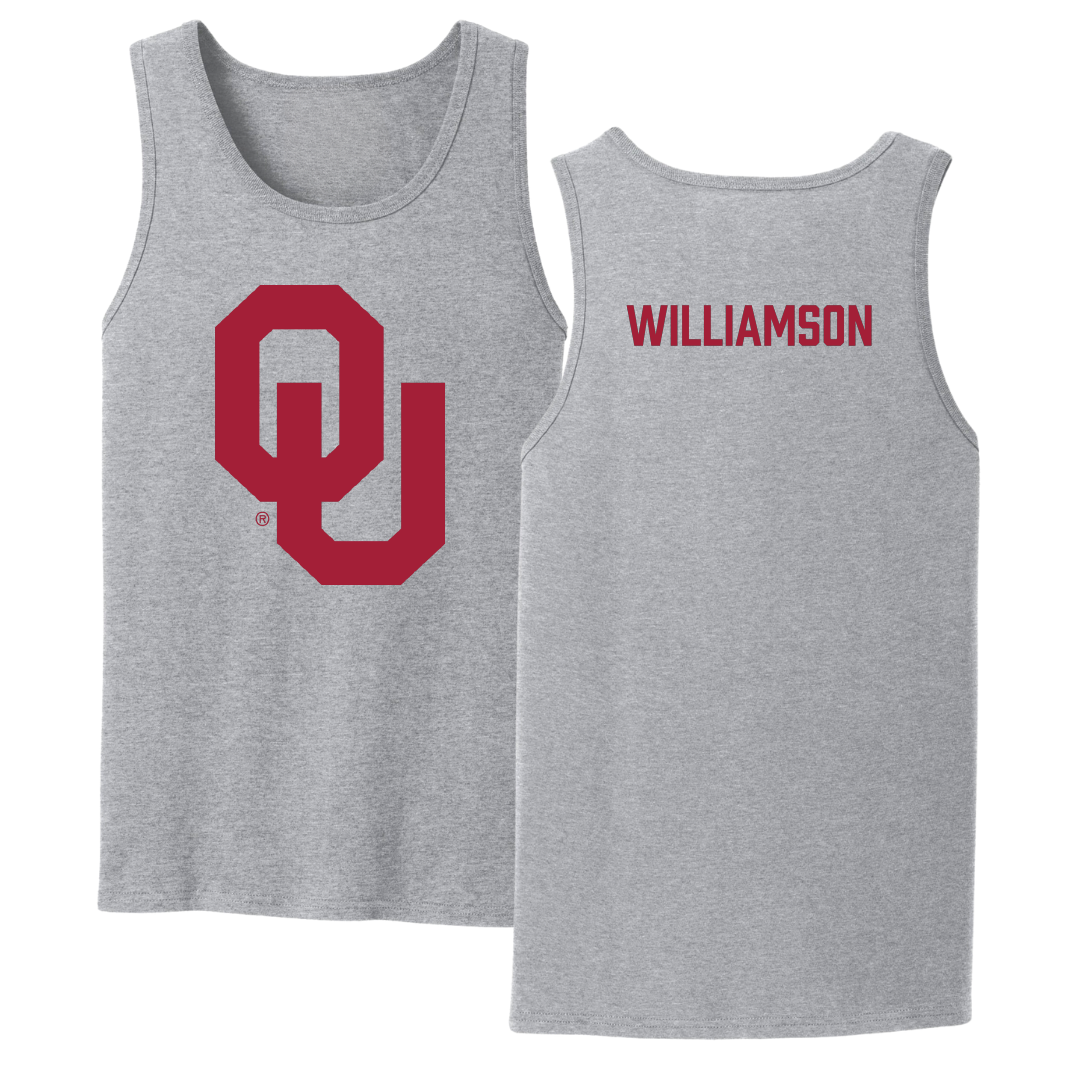 University of Oklahoma TF and XC Sport Gray Tank Top - Grace Williamson