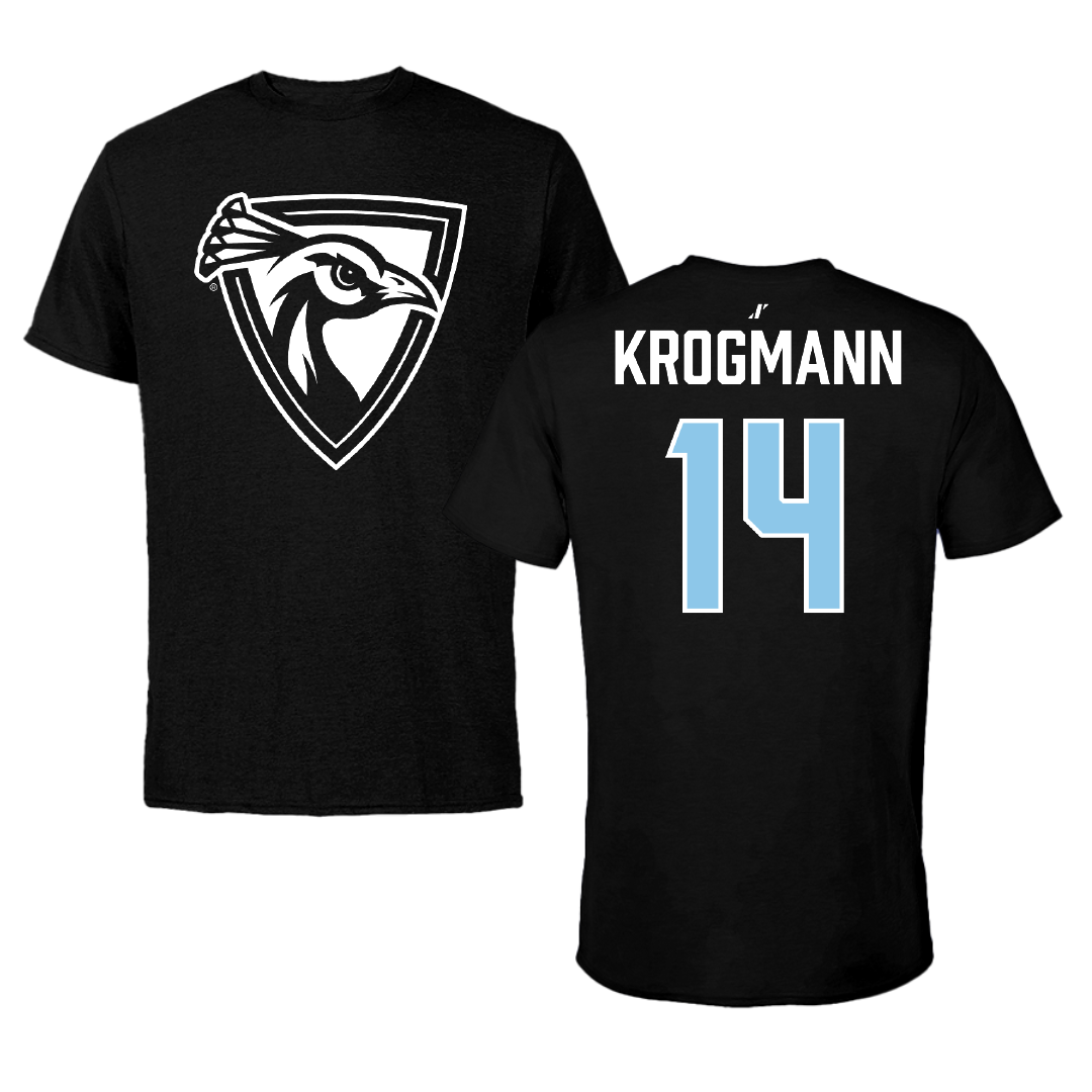Upper Iowa University Volleyball (W) Black Performance Tee - #14 Brooke Krogmann