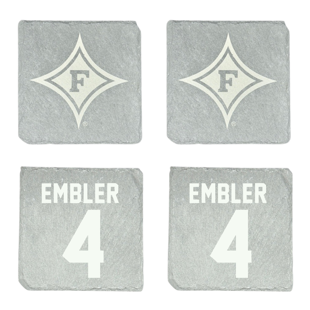 Furman University Softball Stone Coaster (4 Pack)  - #4 Kristyn Embler