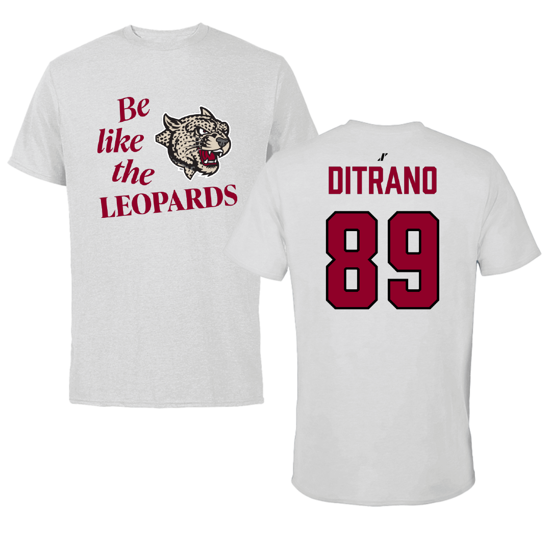 Lafayette College Football Light Gray Be Like Us Tee - #89 Hunter Ditrano