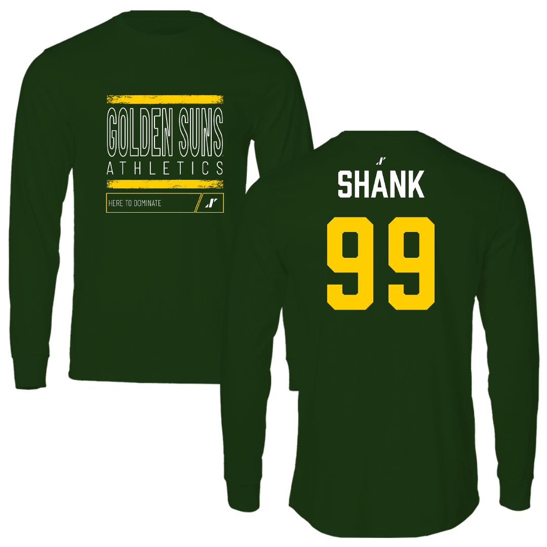 Arkansas Tech University Softball Forest Green Dominate GS Performance Long Sleeve - #99 Jenny Shank