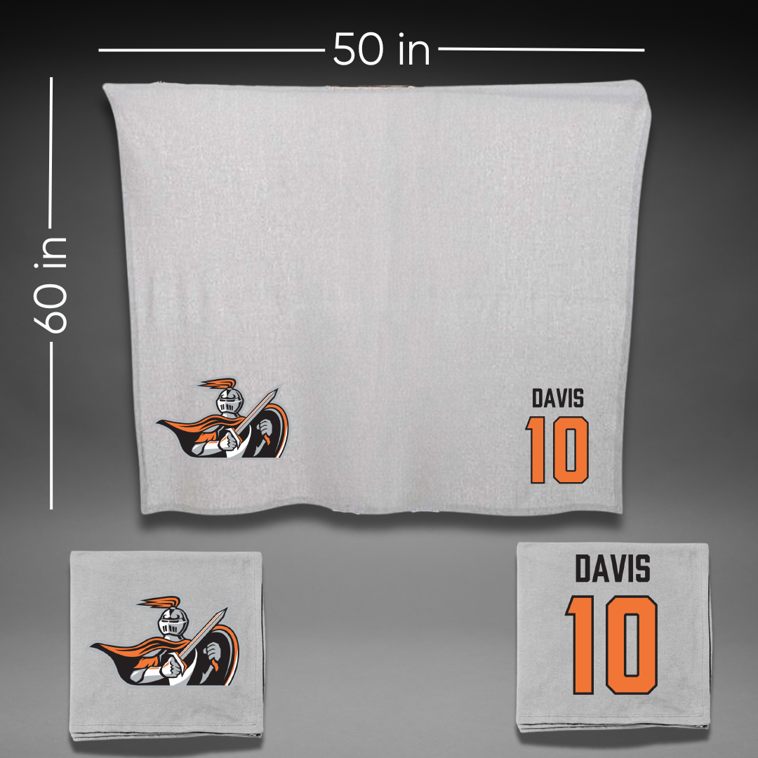 Heidelberg University Volleyball (W) Gray Blanket - #10 Reagan Davis