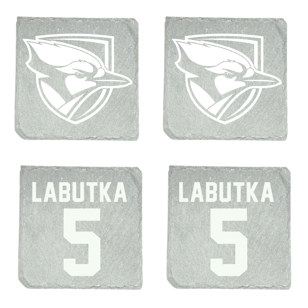 Elmhurst University Baseball Stone Coaster (4 Pack)  - #5 Benjamin Labutka
