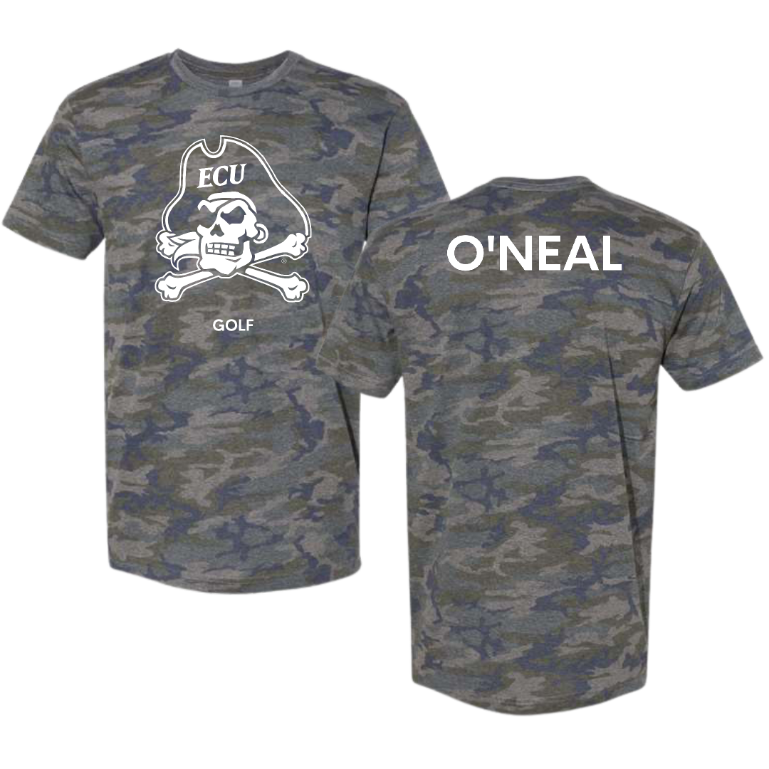 East Carolina University Golf (M) Vintage Camo Tee - Nathan O'Neal