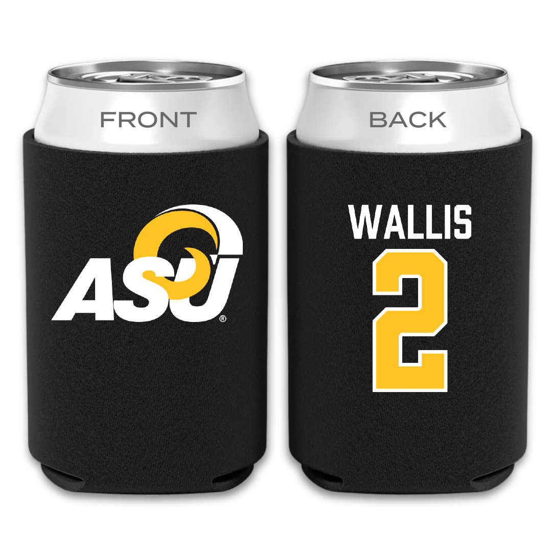Angelo State University Football Black Can Cooler - #2 Hunter Wallis