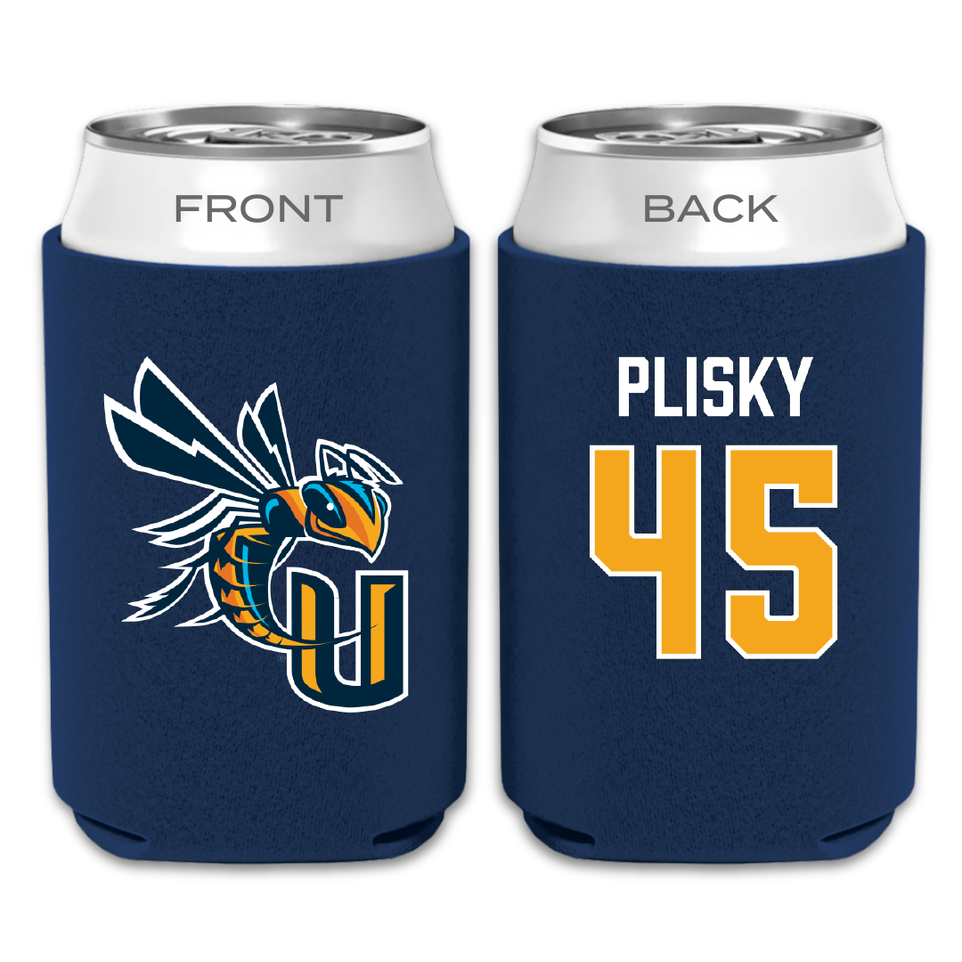 Cedarville University Baseball Navy Can Cooler - #45 Austin Plisky