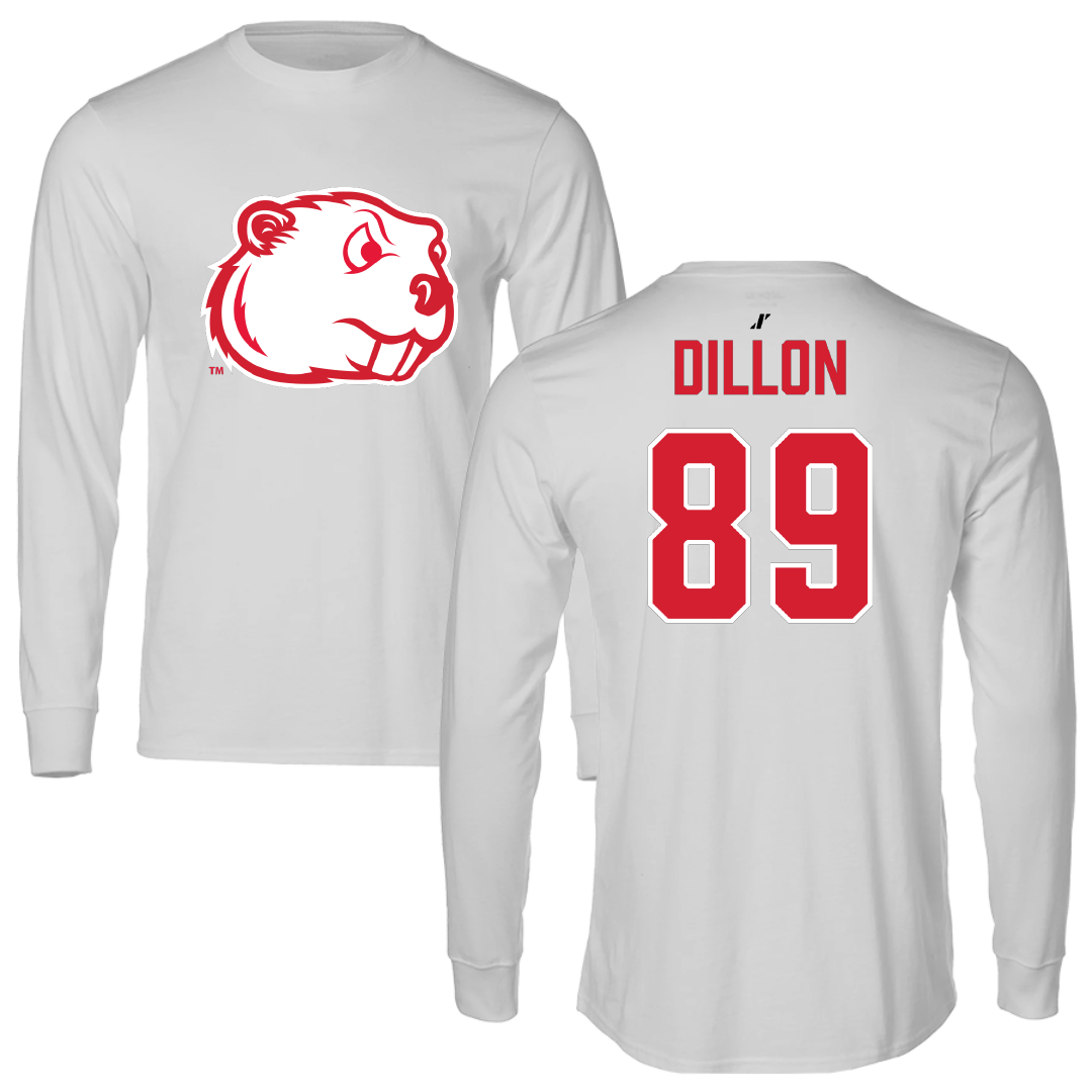 Minot State University Football Light Gray Long Sleeve - #89 John Dillon
