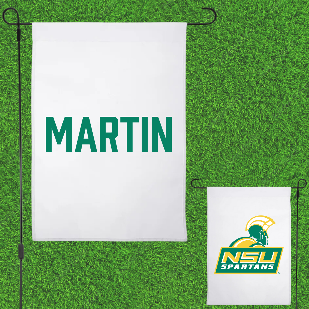 Norfolk State University TF and XC White Garden Flag - Jaelyn Martin
