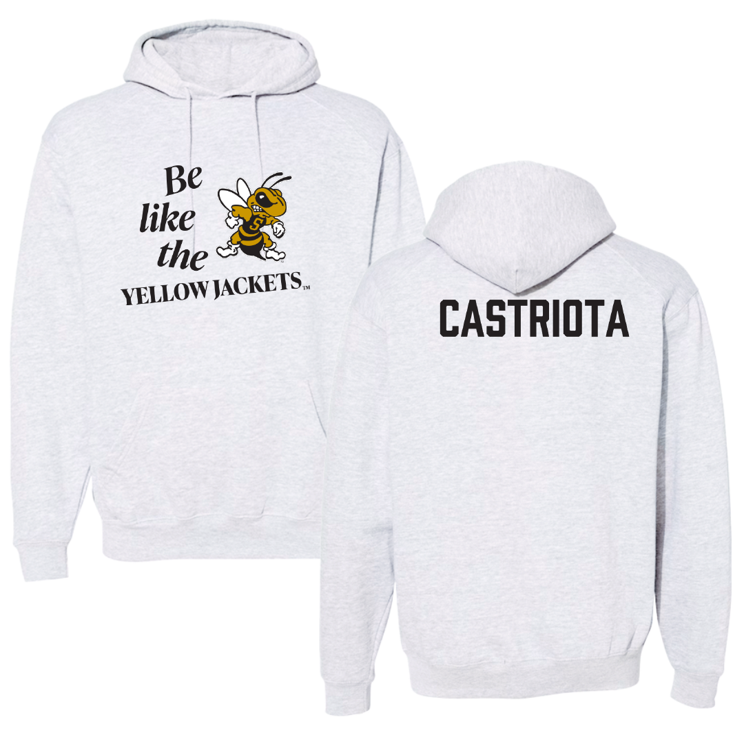 West Virginia State University TF and XC Light Gray Be Like Us Hoodie - Luis Castriota