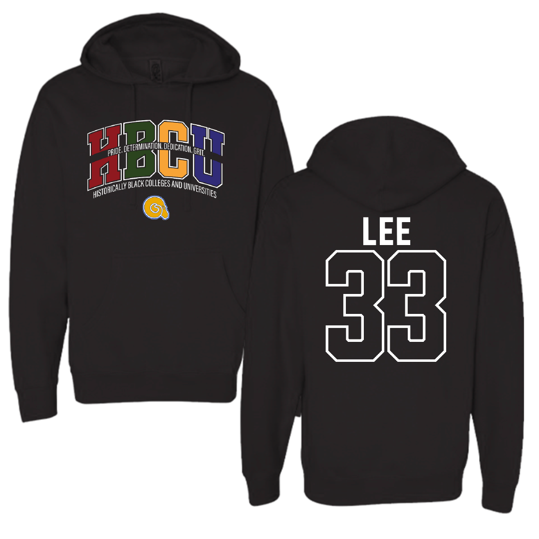 Albany State University Baseball Black HBCU Hoodie - #33 Austin Lee