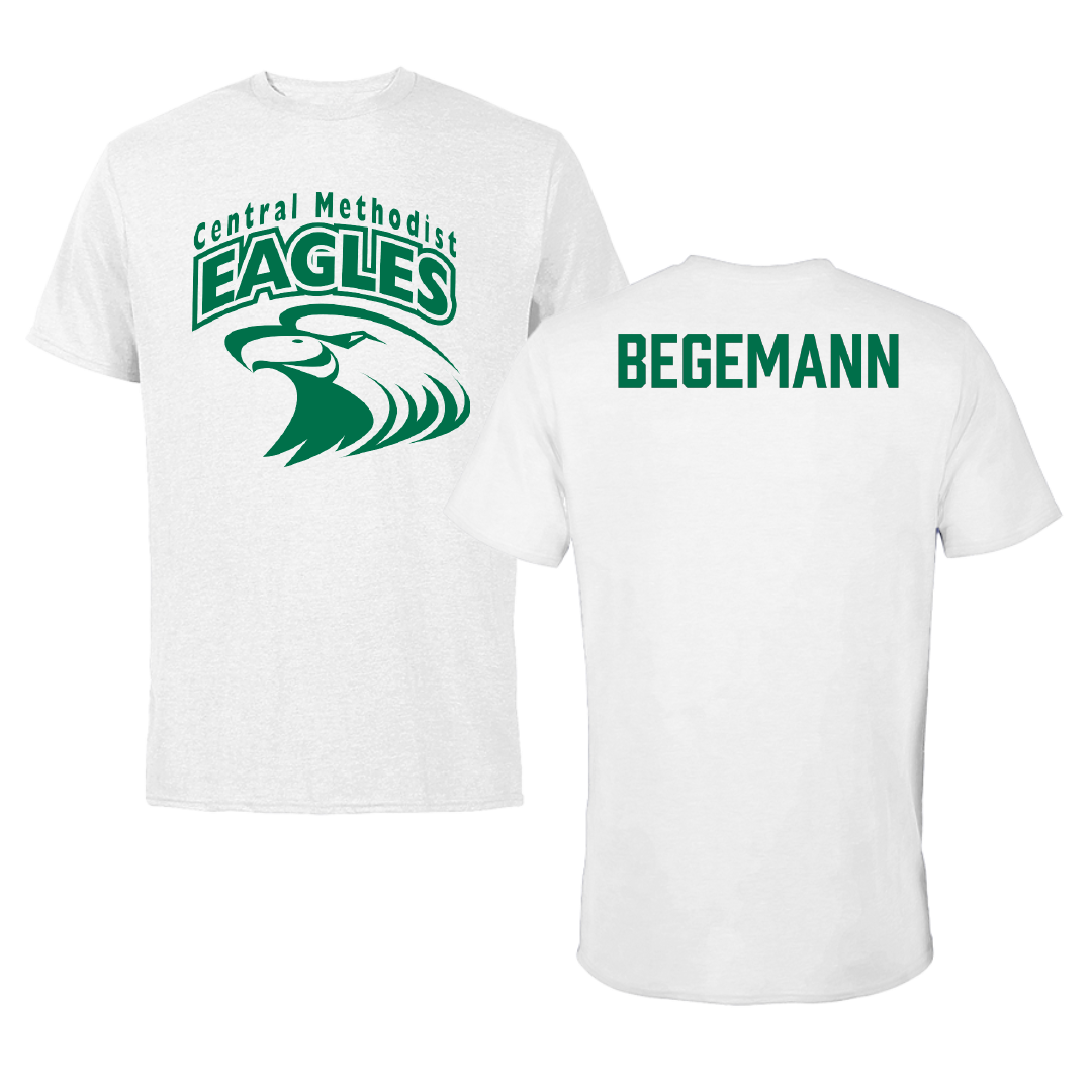 Central Methodist University Wrestling White Tee - Emmy Begemann