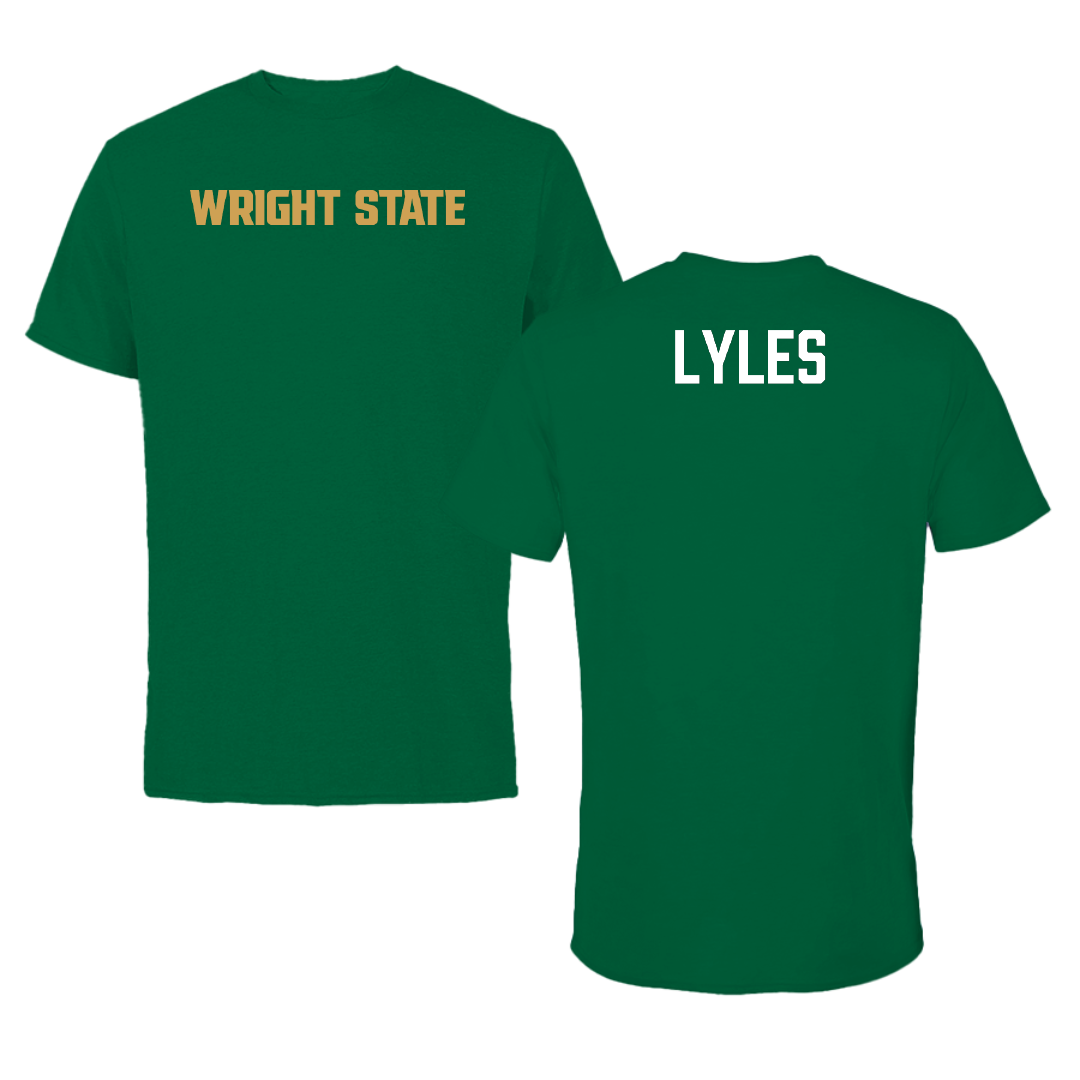 Wright State University Football Green Performance Tee - Lavell Lyles