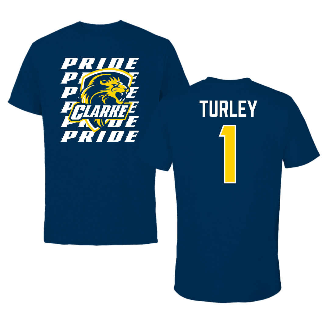 Clarke University Soccer (W) Navy General Tee - #1 Abigail Turley