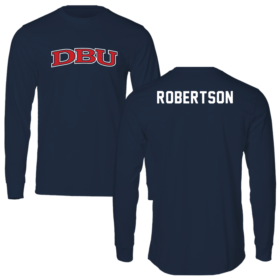Dallas Baptist University Golf Navy DBU Performance Long Sleeve - Sidney Robertson