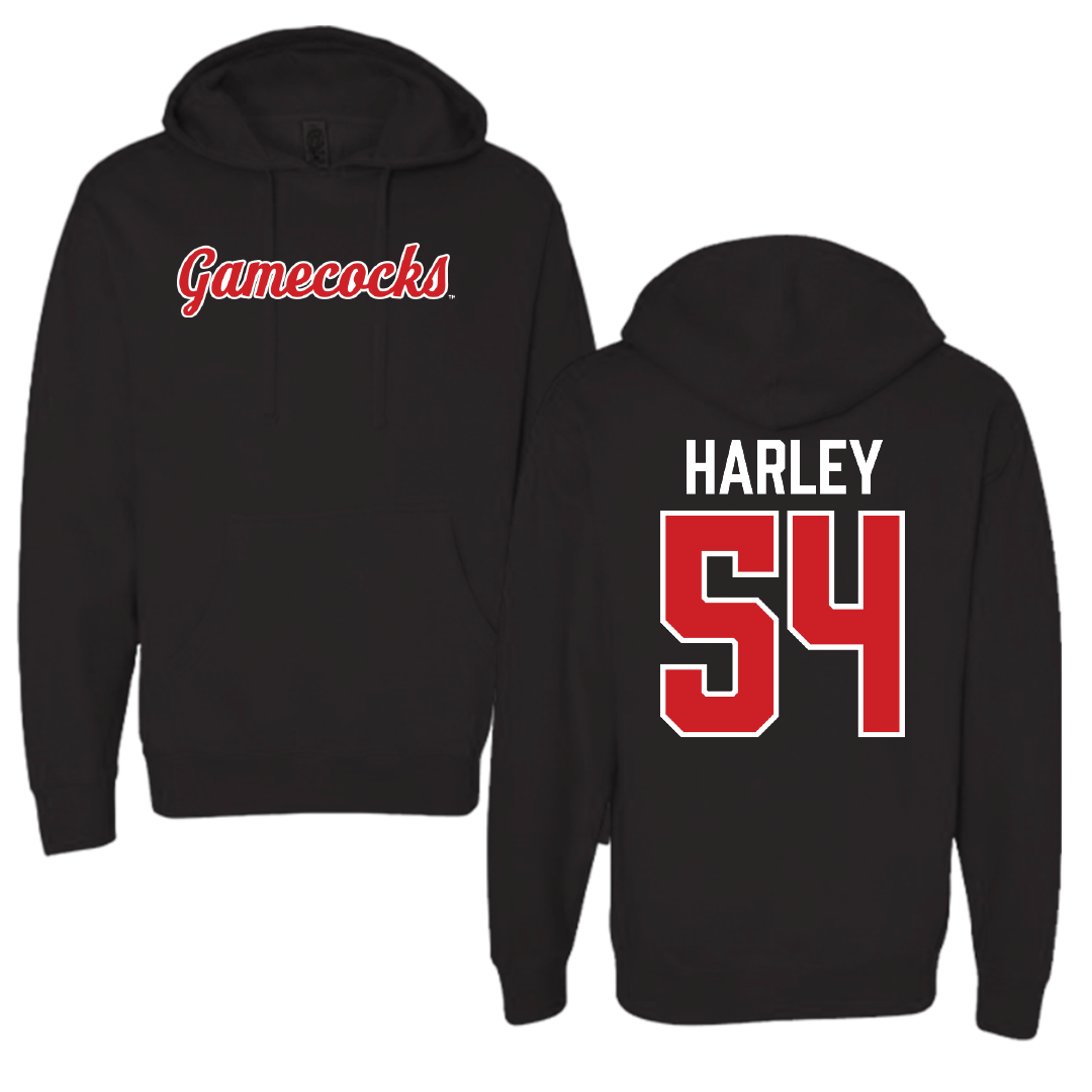 Jacksonville State University Football Black Hoodie - #54 Daveion Harley