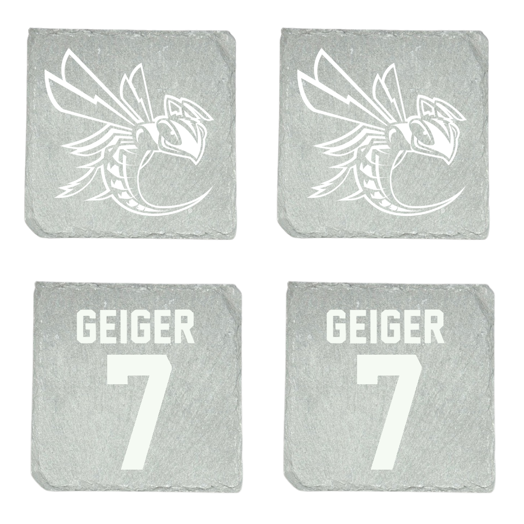 Cedarville University Baseball Stone Coaster (4 Pack)  - #7 Jordan Geiger