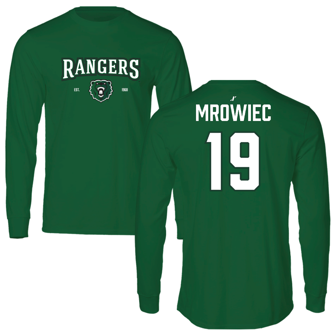 University of Wisconsin-Parkside Baseball Green General Performance Long Sleeve - #19 Joseph Mrowiec