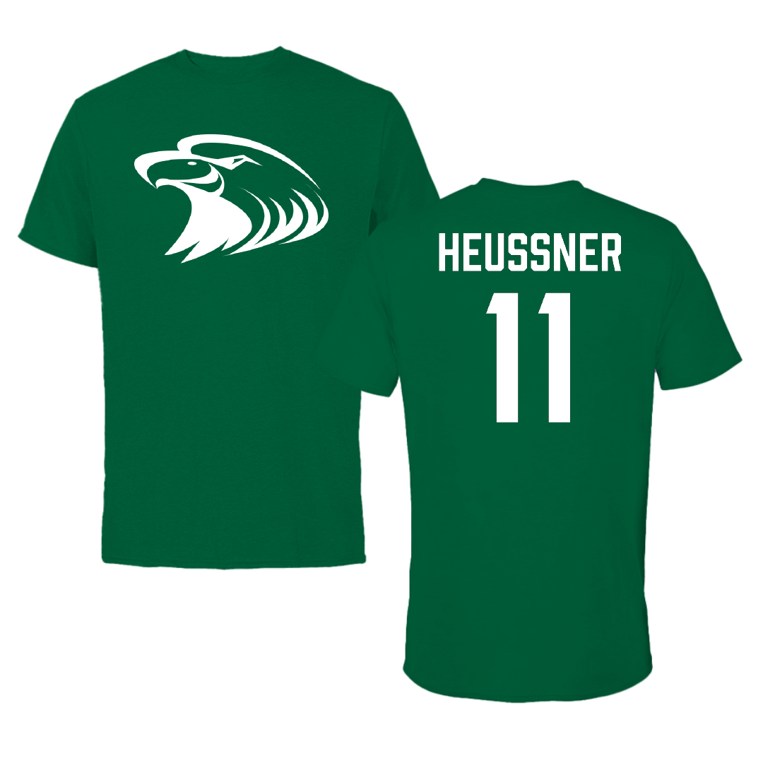 Central Methodist University Basketball (M) Green Performance Tee - #11 Gage Heussner