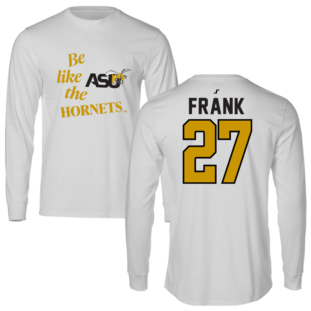 Alabama State University Softball Light Gray Be Like Us Long Sleeve - #27 Ayana Frank