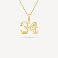 Gold Presidents Pendant and Chain - #34 Carson Hansen