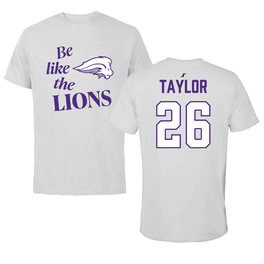Nelson University Baseball Light Gray Be Like Us Performance Tee - #26 Cy Taylor