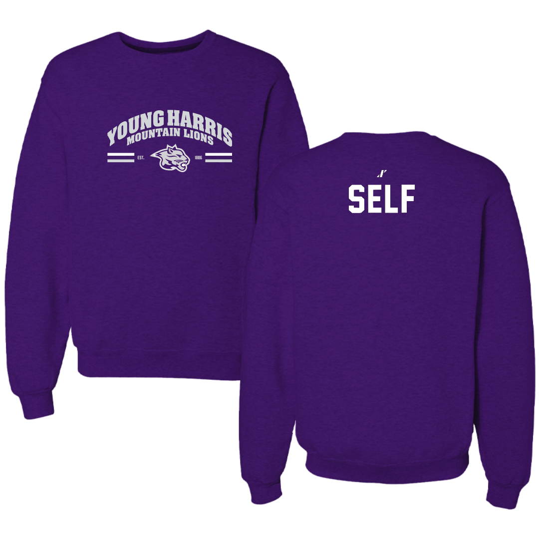 Young Harris College Cheer Purple General Crewneck - Abrianna Self