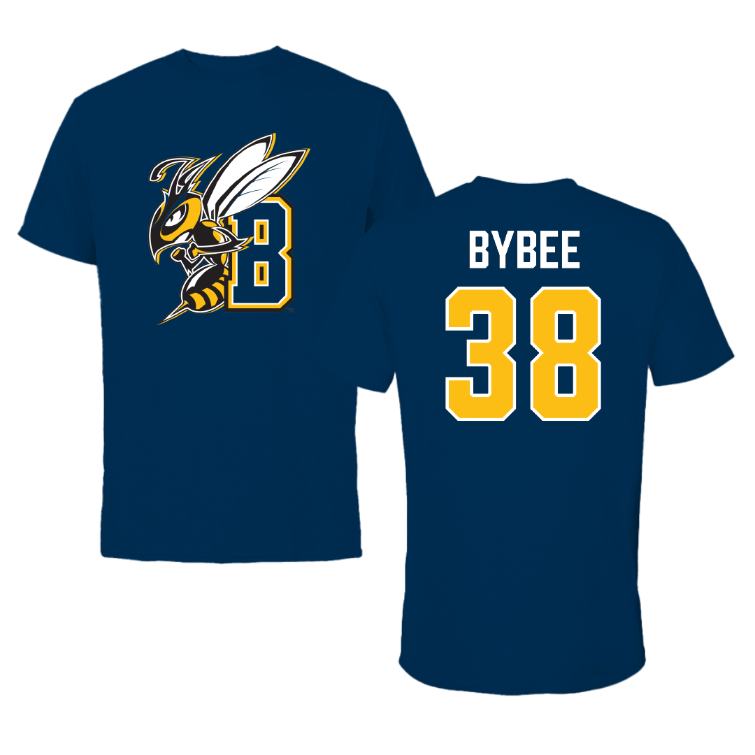 Montana State University Billings Baseball Navy Performance Tee - #38 Braxton Bybee