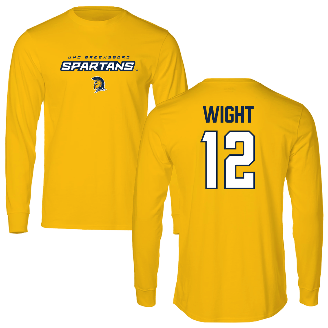UNC Greensboro Baseball Gold Long Sleeve - #12 Parker Wight
