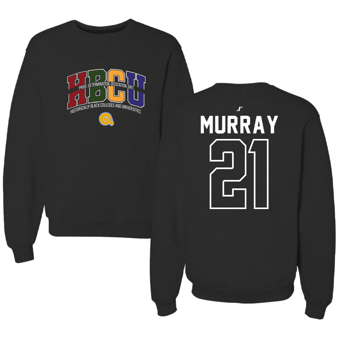 Albany State University Basketball Black HBCU Crewneck - #21 Kaleb Murray