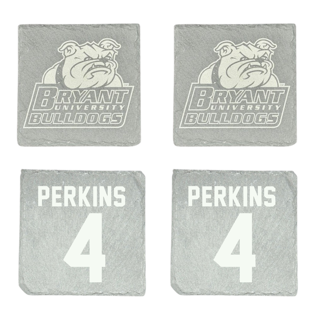 Bryant University Football Stone Coaster (4 Pack)  - #4 Brandon Perkins