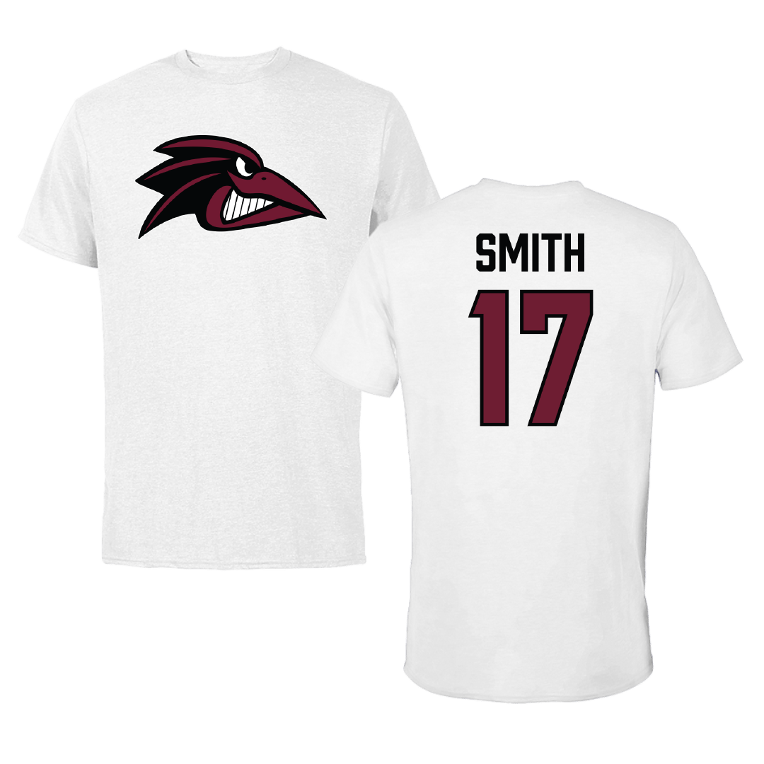 Franklin Pierce University Lacrosse (M) White Tee - #17 Nick Smith