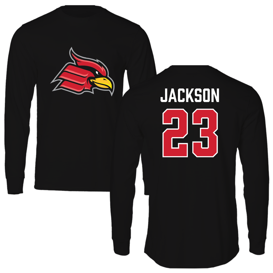 Wheeling University Football Black Long Sleeve - #23 Brett Jackson