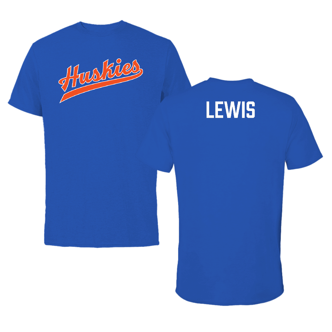 Houston Christian University Football True Royal Performance Tee - Darius Lewis