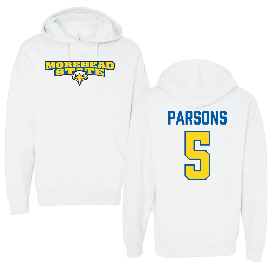 Morehead State University Football White Hoodie - #5 David Parsons