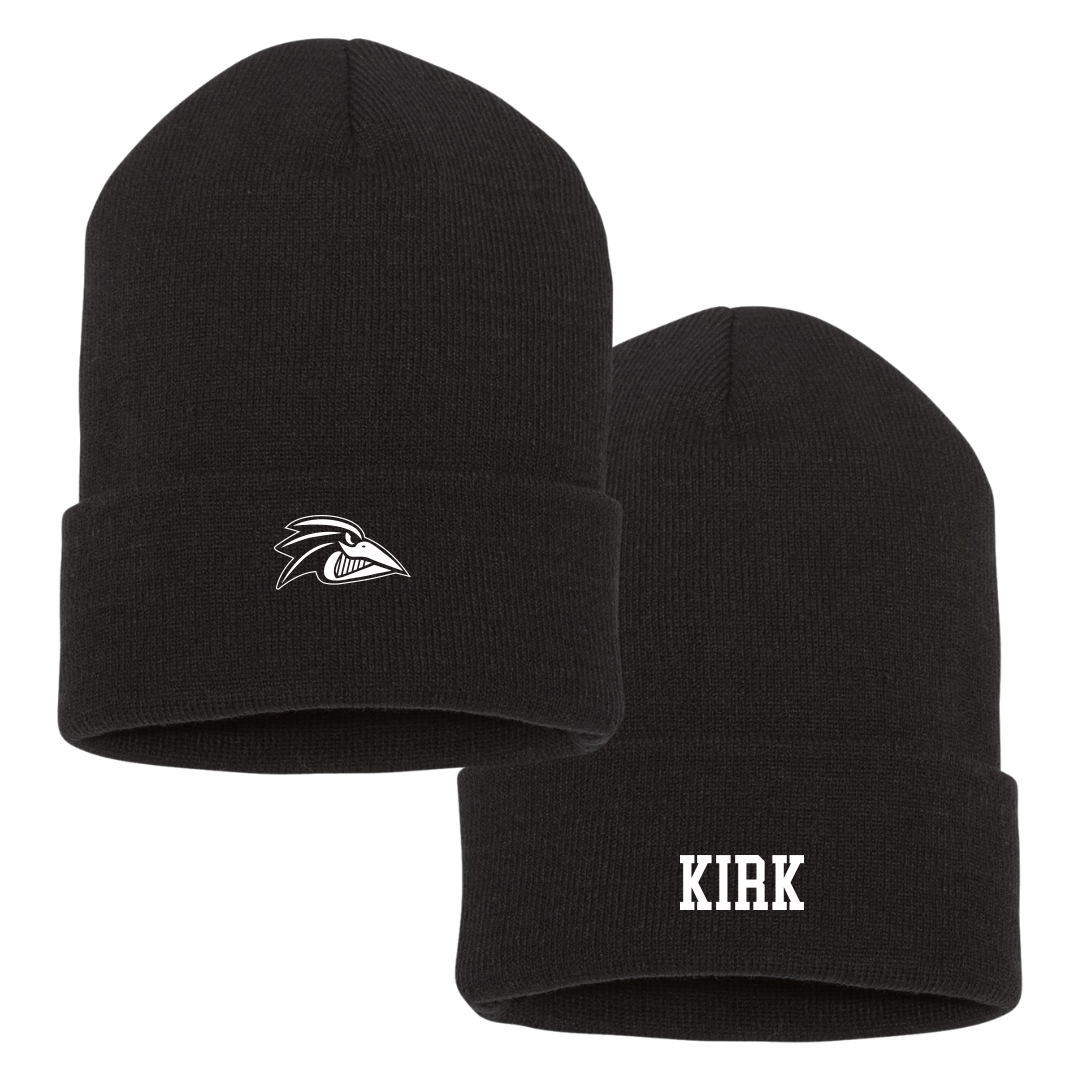 Franklin Pierce University Lacrosse (M) Black Beanie - #16 Owen Kirk